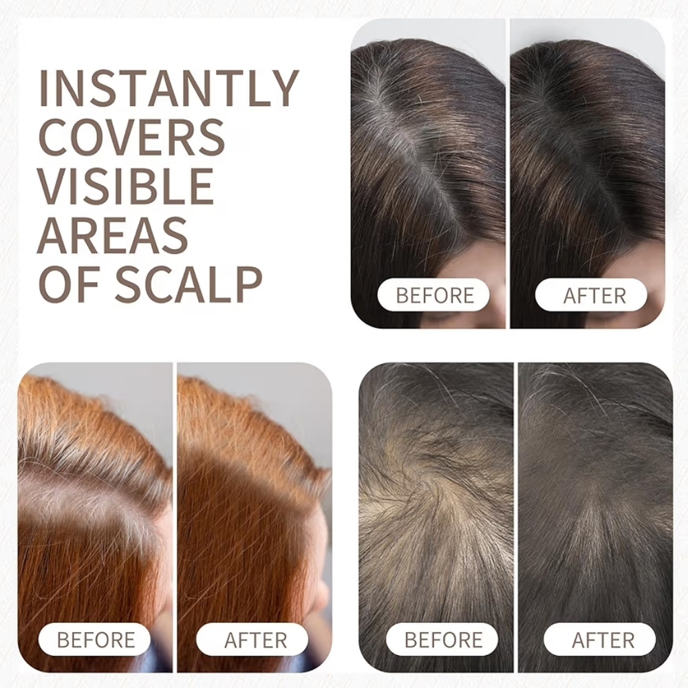 Hair Root Shading Powder - Dark Maroon